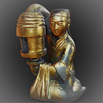 西漢長(zhǎng)信宮燈3D模型：高精度掃描下的傳統(tǒng)藝術(shù)再現(xiàn)